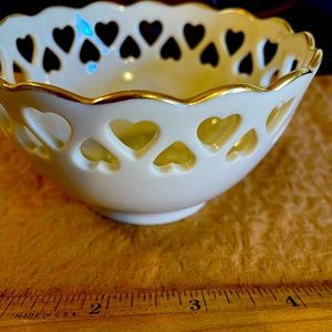 Lenox China heart cut out small bowl/dish